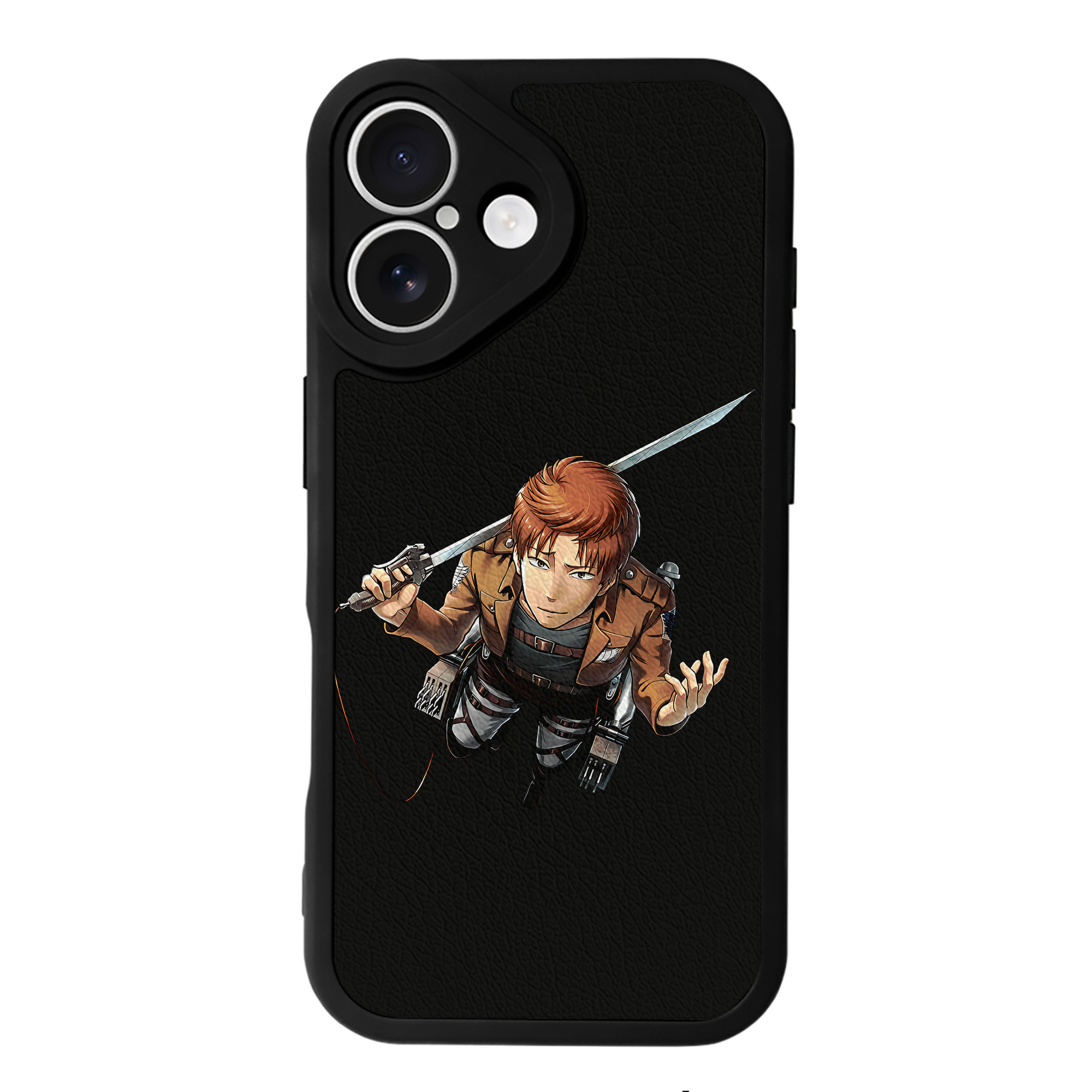 （画像用） 進撃の巨人 Attack on Titan 【iPhone 16シリーズ対応】シリコンスマホケース（レザー調） 材質：シリコン